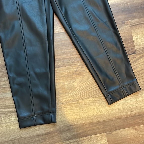 WORN ONCE ‼️ Madewell Pleather Paperbag Pants - Picture 3 of 5